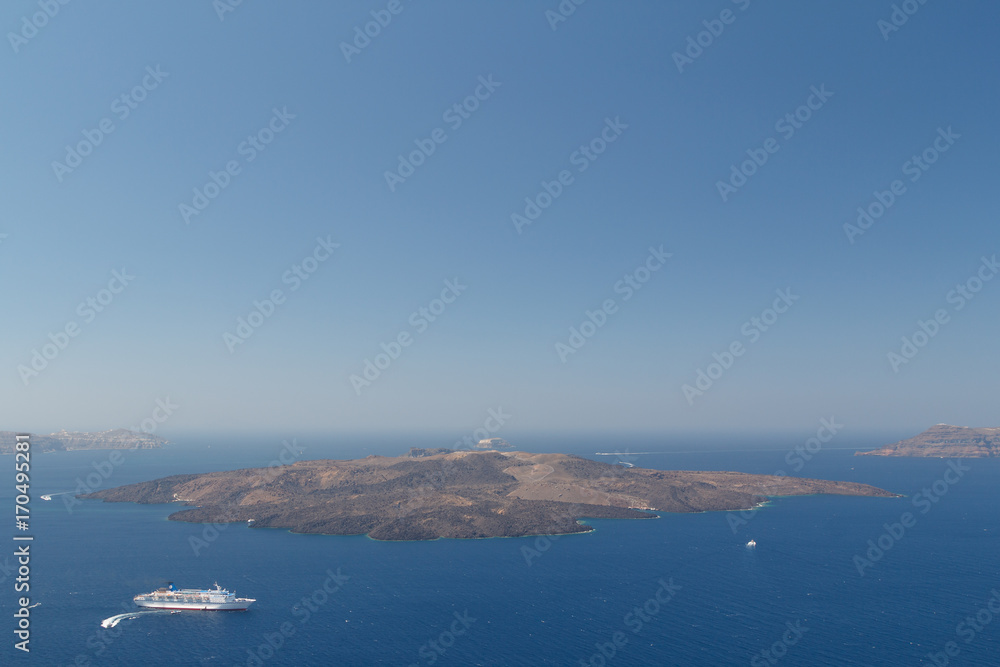 Caldera of Santorini island, Greece
