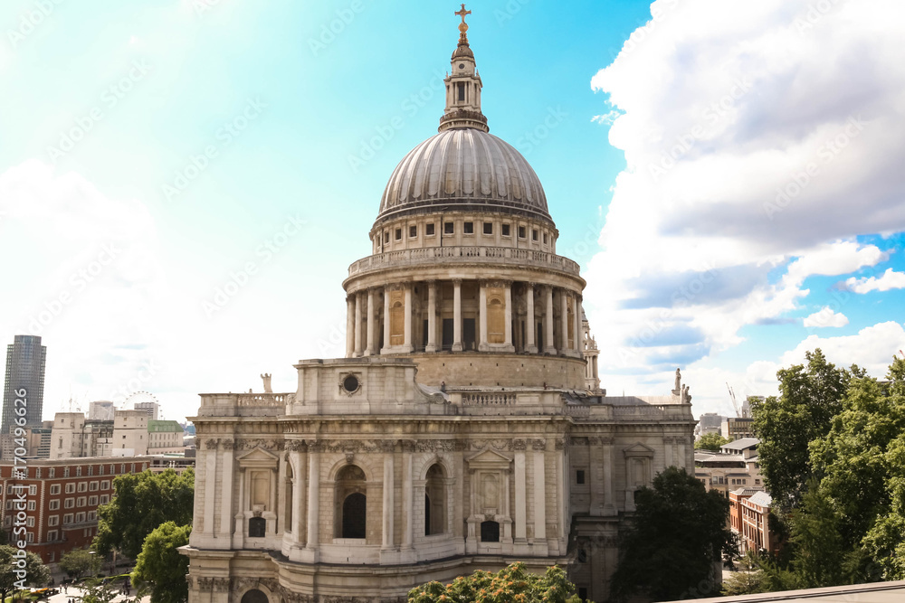 The famous St Paul's cathedral , London, United Kingdom.