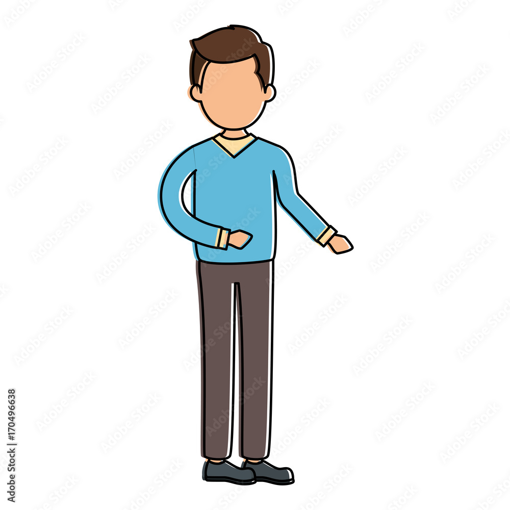 young man avatar character vector illustration design young man avatar character vector illustration design