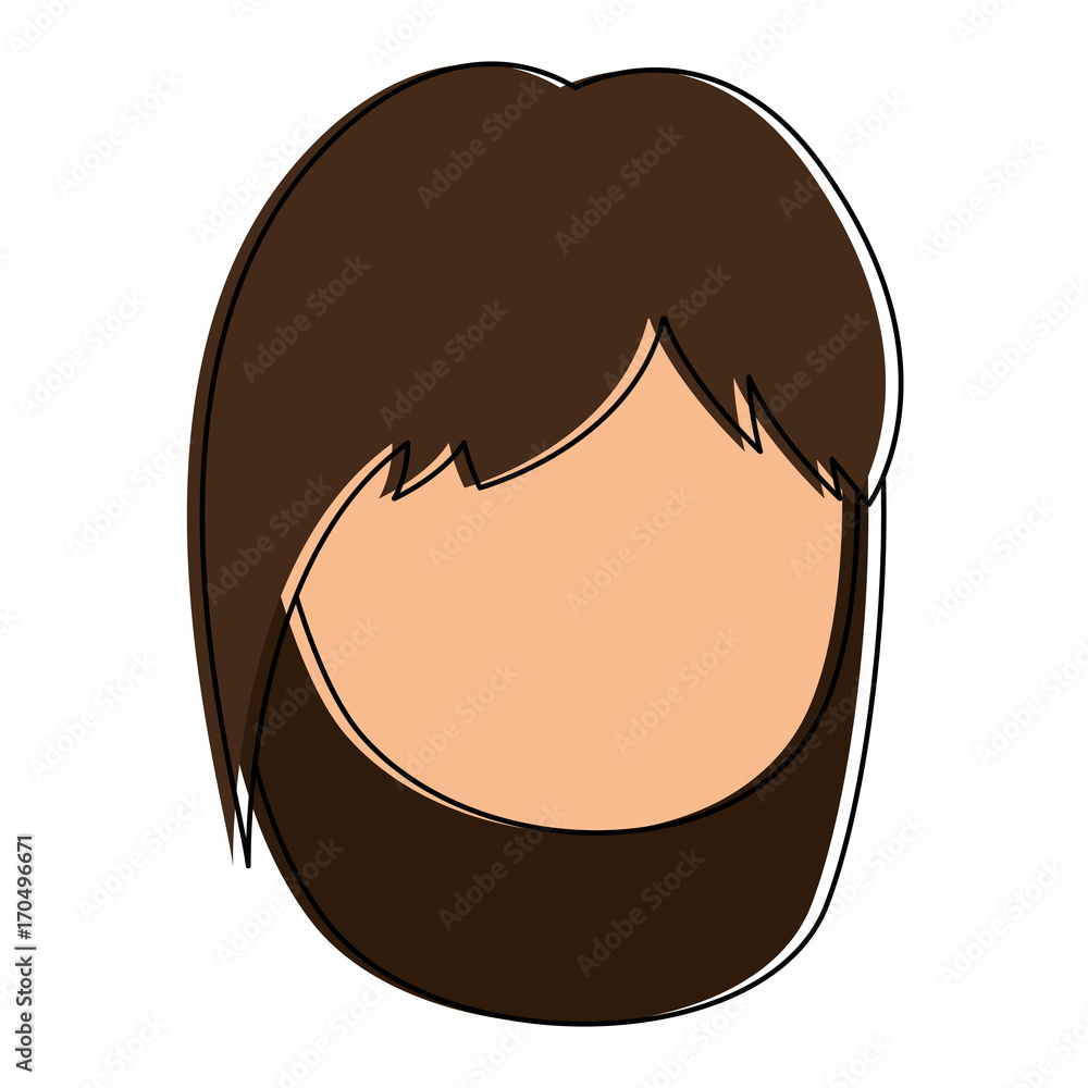 cute and little girl character vector illustration design
