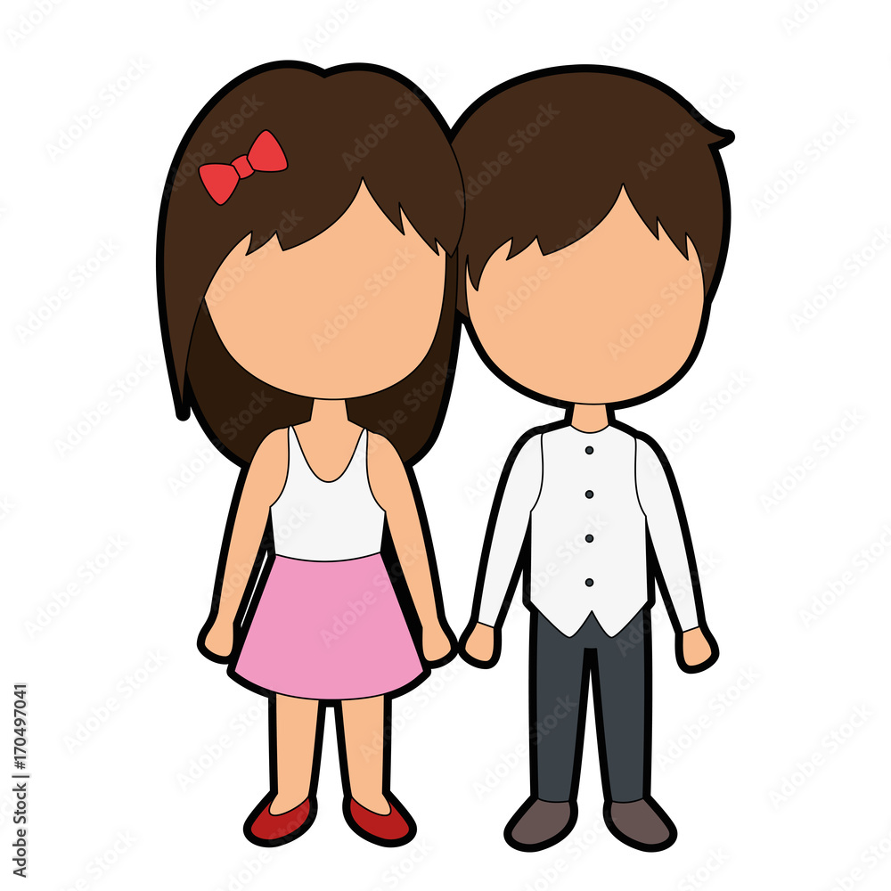 cute couple just married vector illustration design cute couple just married vector illustration design