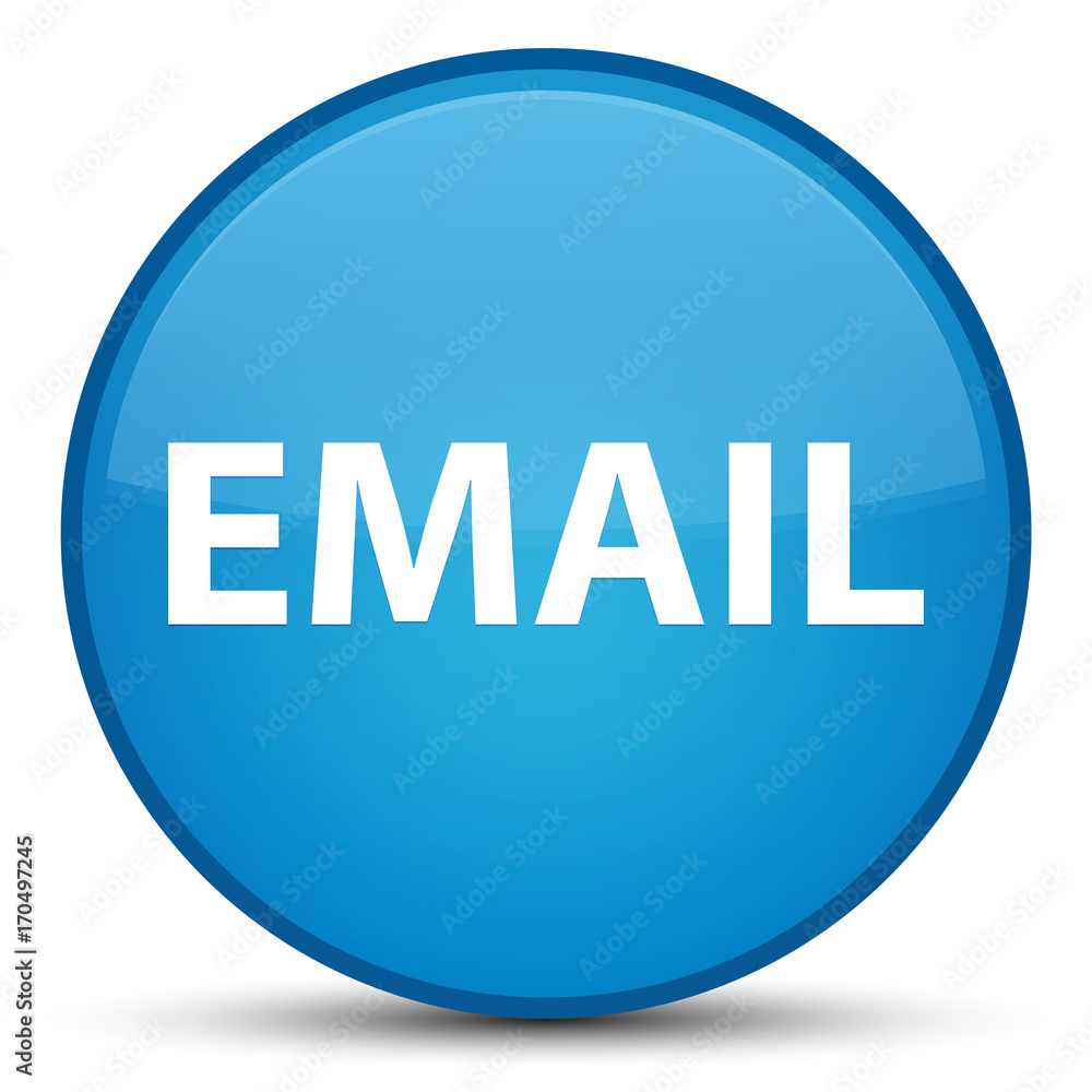 Email special cyan blue round button Email special cyan blue round button