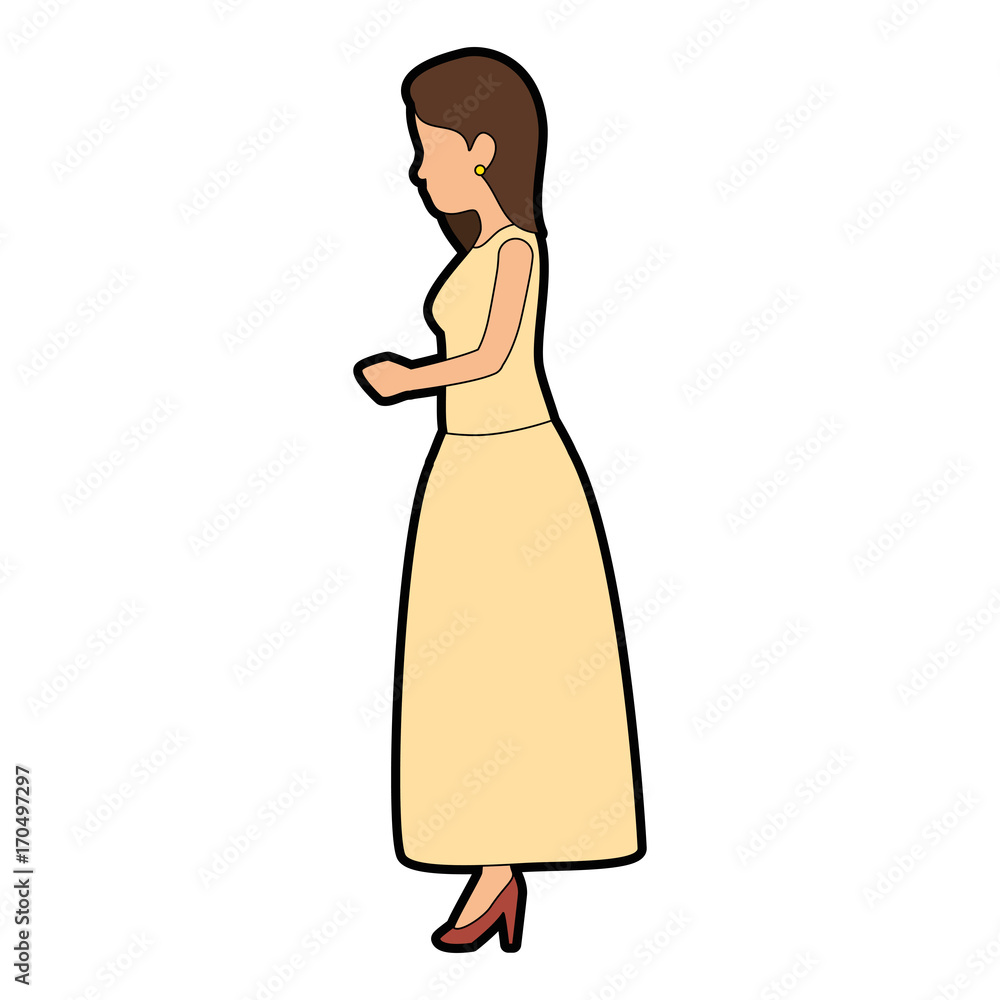 cute wife avatar character vector illustration design cute wife avatar character vector illustration design