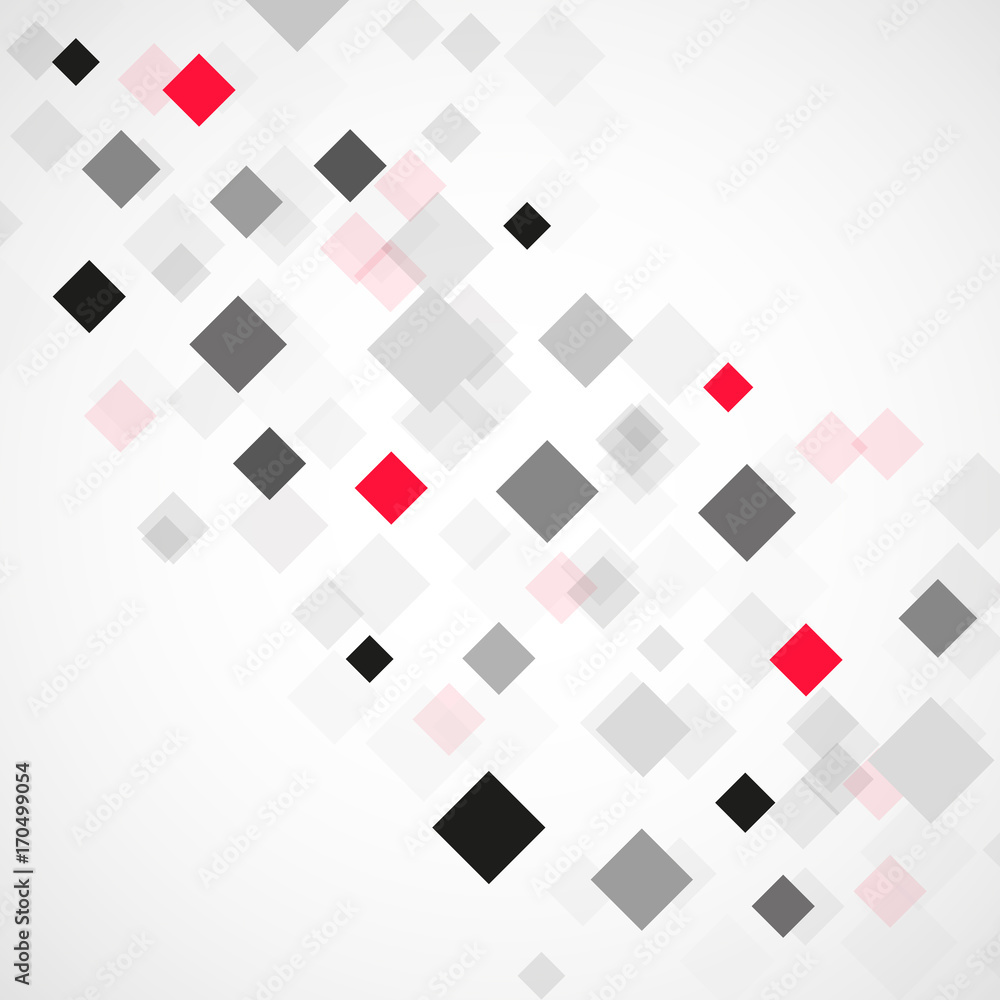Abstract background with black and red squares. Modern vector design Abstract background with black and red squares. Modern vector design