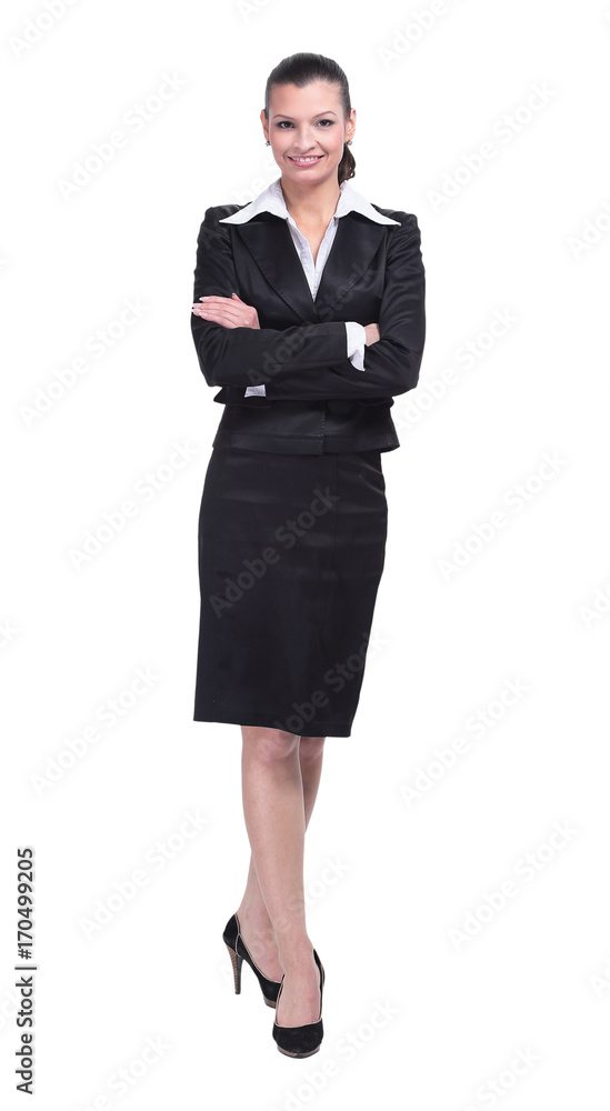 Smiling business woman, Isolated on white background. Smiling business woman, Isolated on white background.