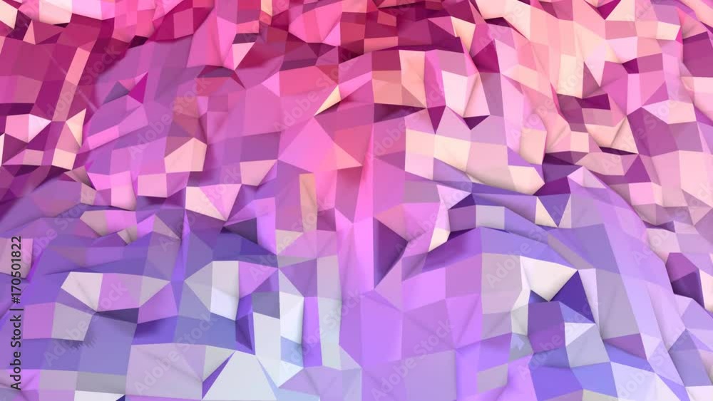 Soft geometric low poly motion background with pure blue red polygons. Abstract simple blue red low poly 3D surface as environment. 4K Fullhd seamless loop background with gradient blue red Soft geometric low poly motion background with pure blue red polygons. Abstract simple blue red low poly 3D surface as environment. 4K Fullhd seamless loop background with gradient blue red