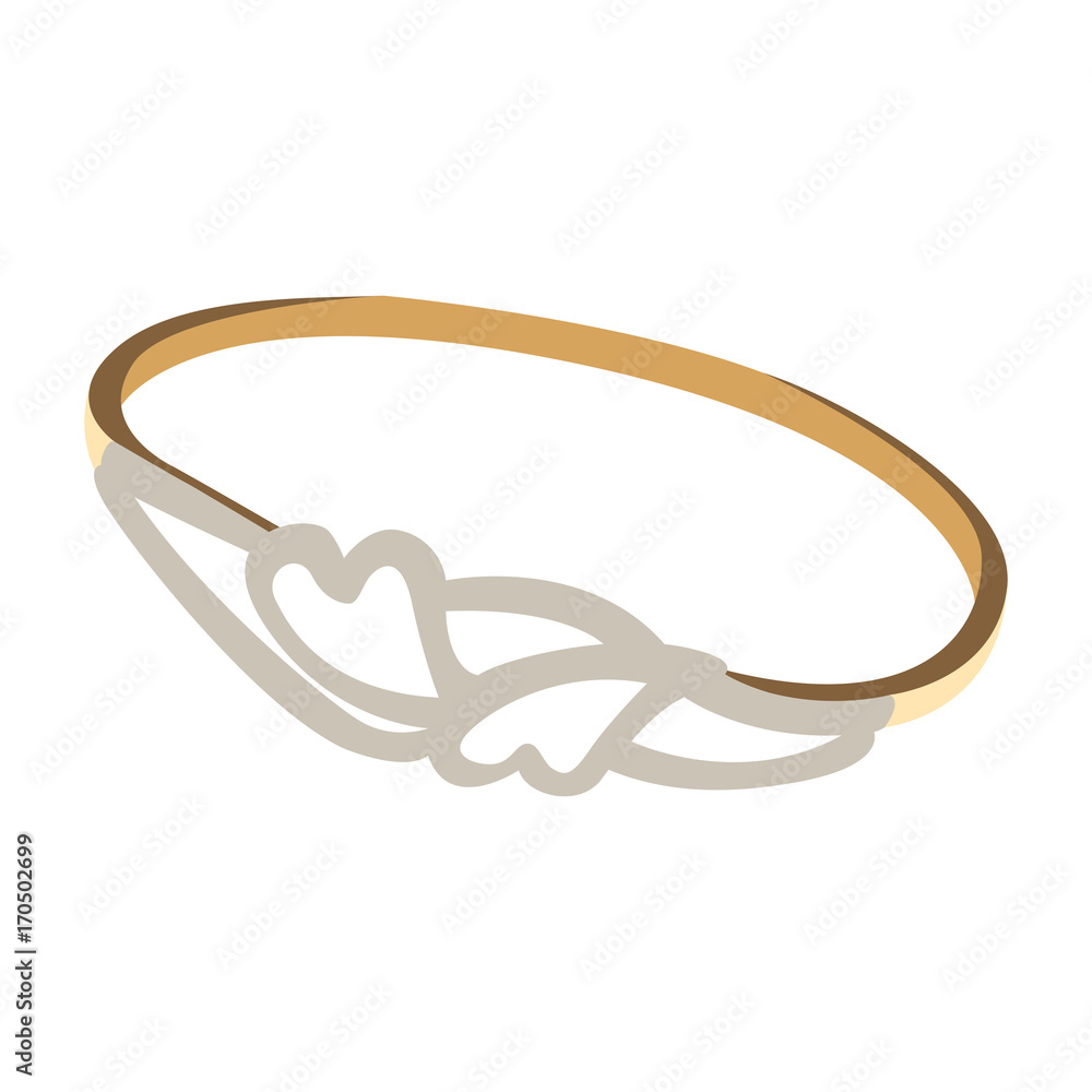 Isolated ring on a white background, Vector illustration