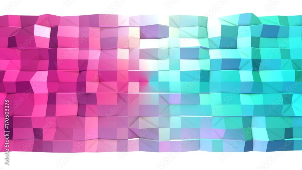 Abstract simple blue pink low poly 3D surface as cartoon background ...
