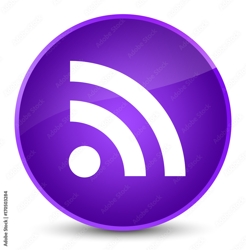 RSS icon elegant purple round button RSS icon elegant purple round button