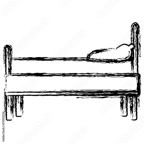Bed room interior icon vector illustration graphic design