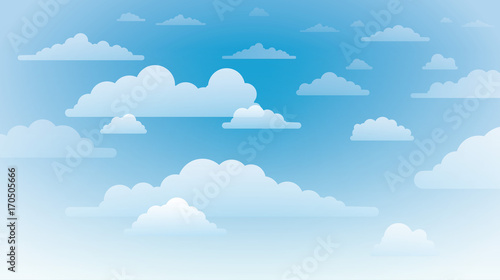 Sky with clouds on a sunny day