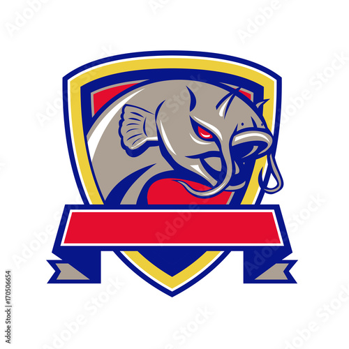 Devil Catfish Head Shield Retro