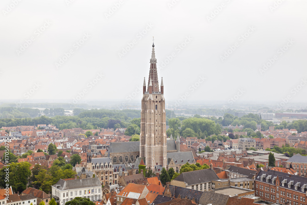 Fototapeta premium Bruges Church Of Our Lady