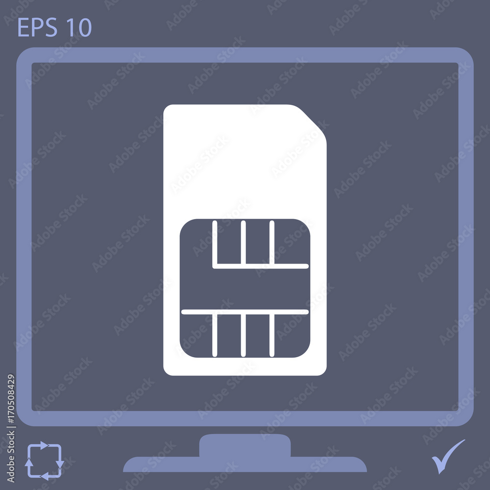 sim card vector icon sim card vector icon
