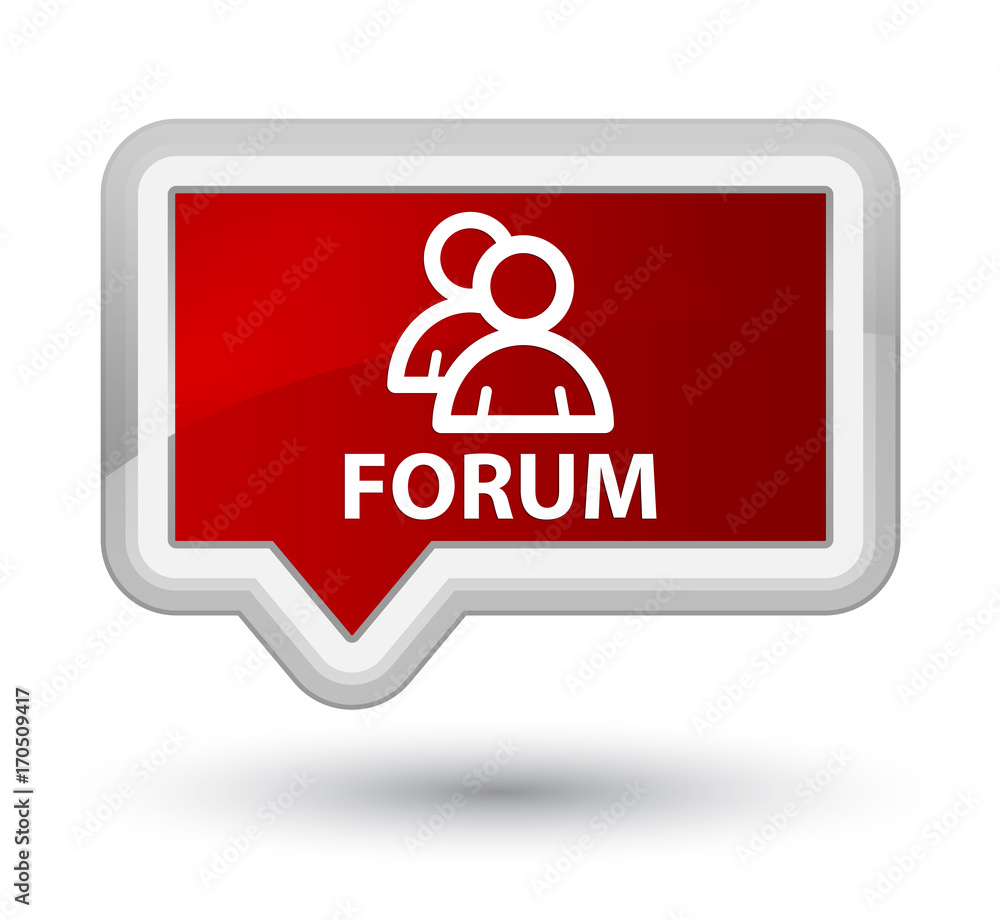Forum (group icon) prime red banner button Forum (group icon) prime red banner button
