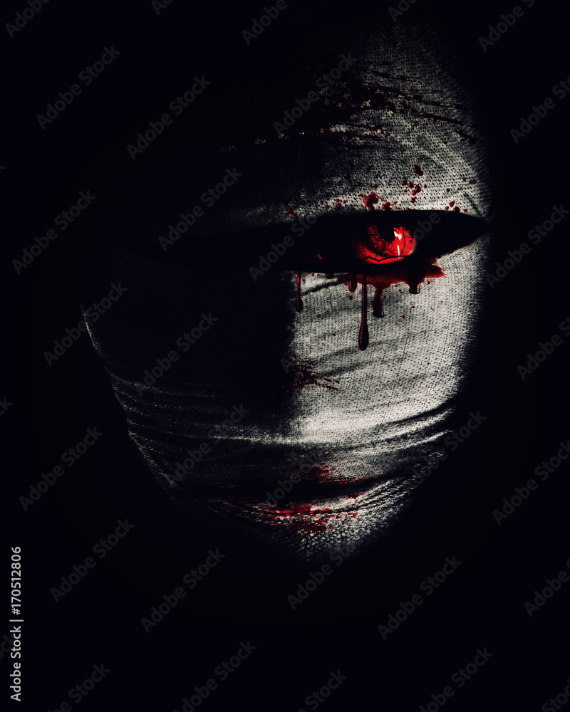 Ghost Halloween Dark Horror Background. Stock Illustration | Adobe Stock