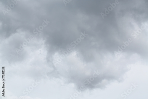 Rainy (or rain) cloud, gray color background