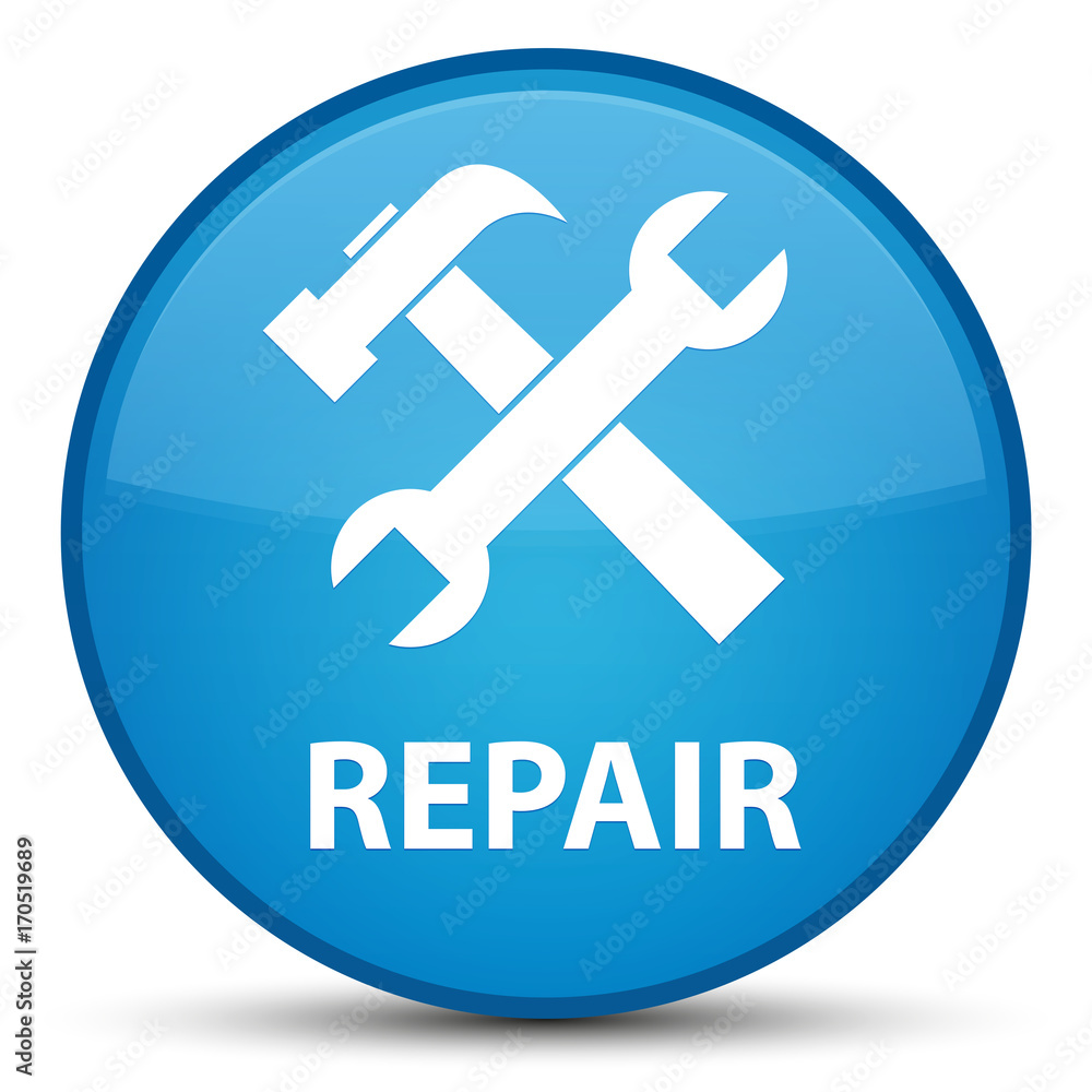 Repair (tools icon) special cyan blue round button Repair (tools icon) special cyan blue round button