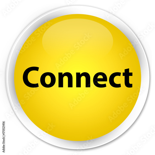 Connect premium yellow round button