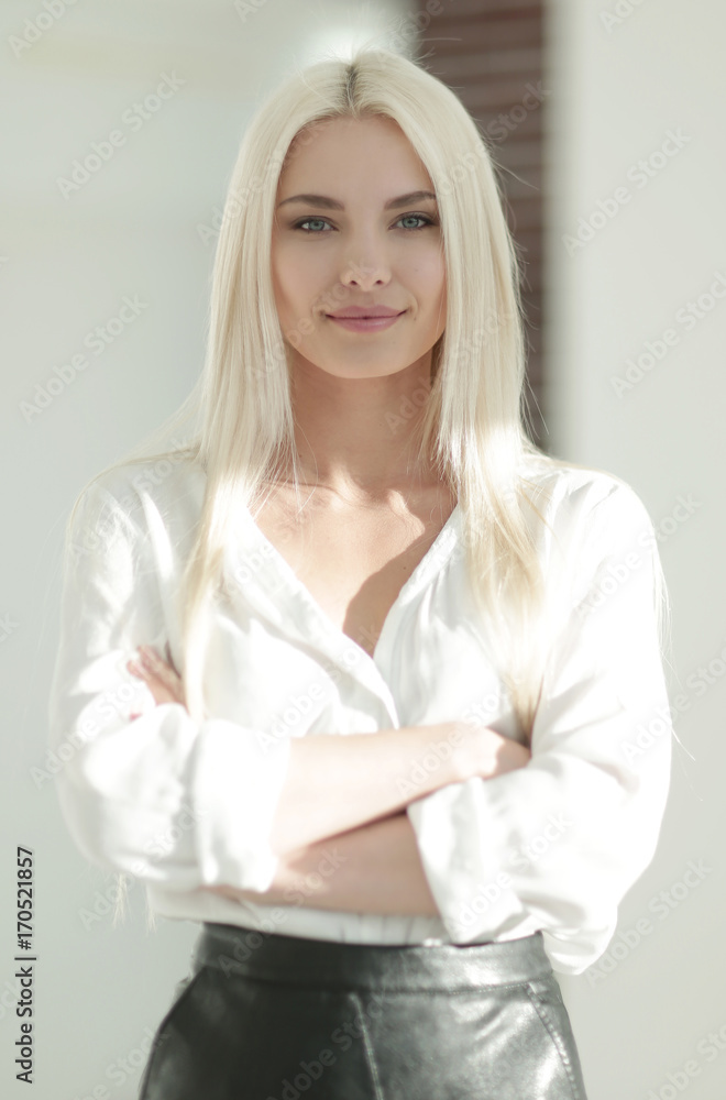 Portrait of confident young business woman Portrait of confident young business woman