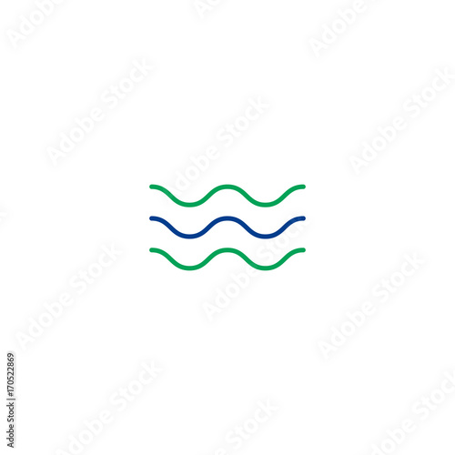 Water flat icon