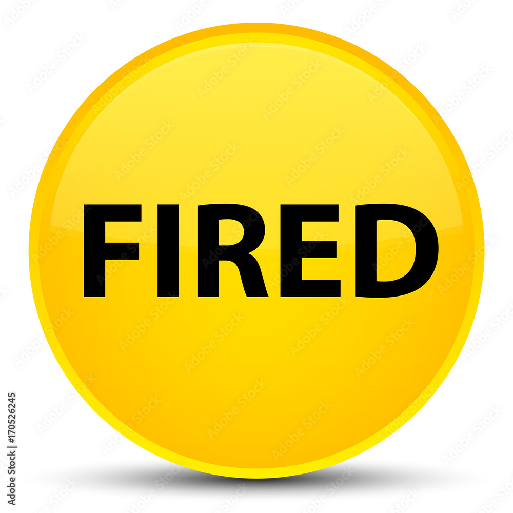 Fired special yellow round button