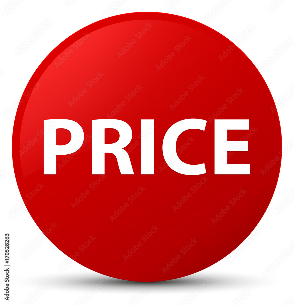 Price red round button Price red round button