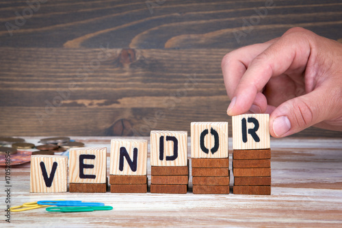 Vászonkép Vendor concept