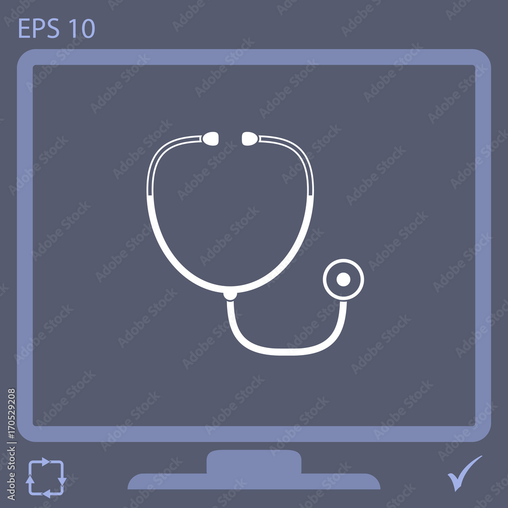 stethoscope vector icon stethoscope vector icon