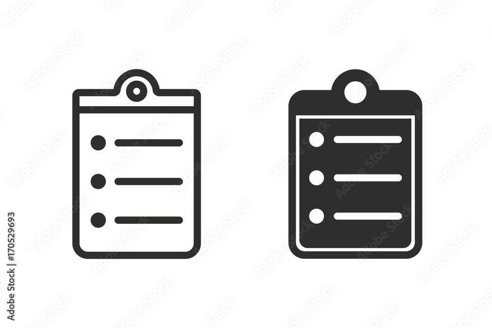 Clipboard vector icon. Clipboard vector icon.