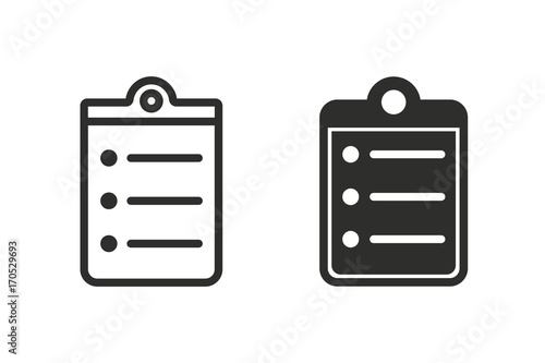 Clipboard vector icon.