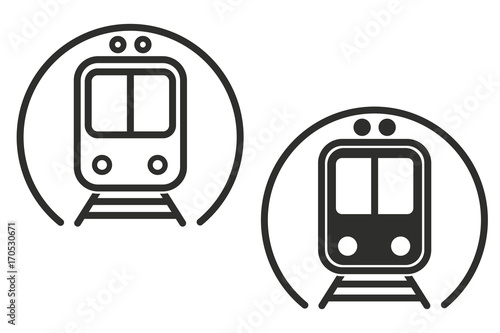 Metro vector icon.
