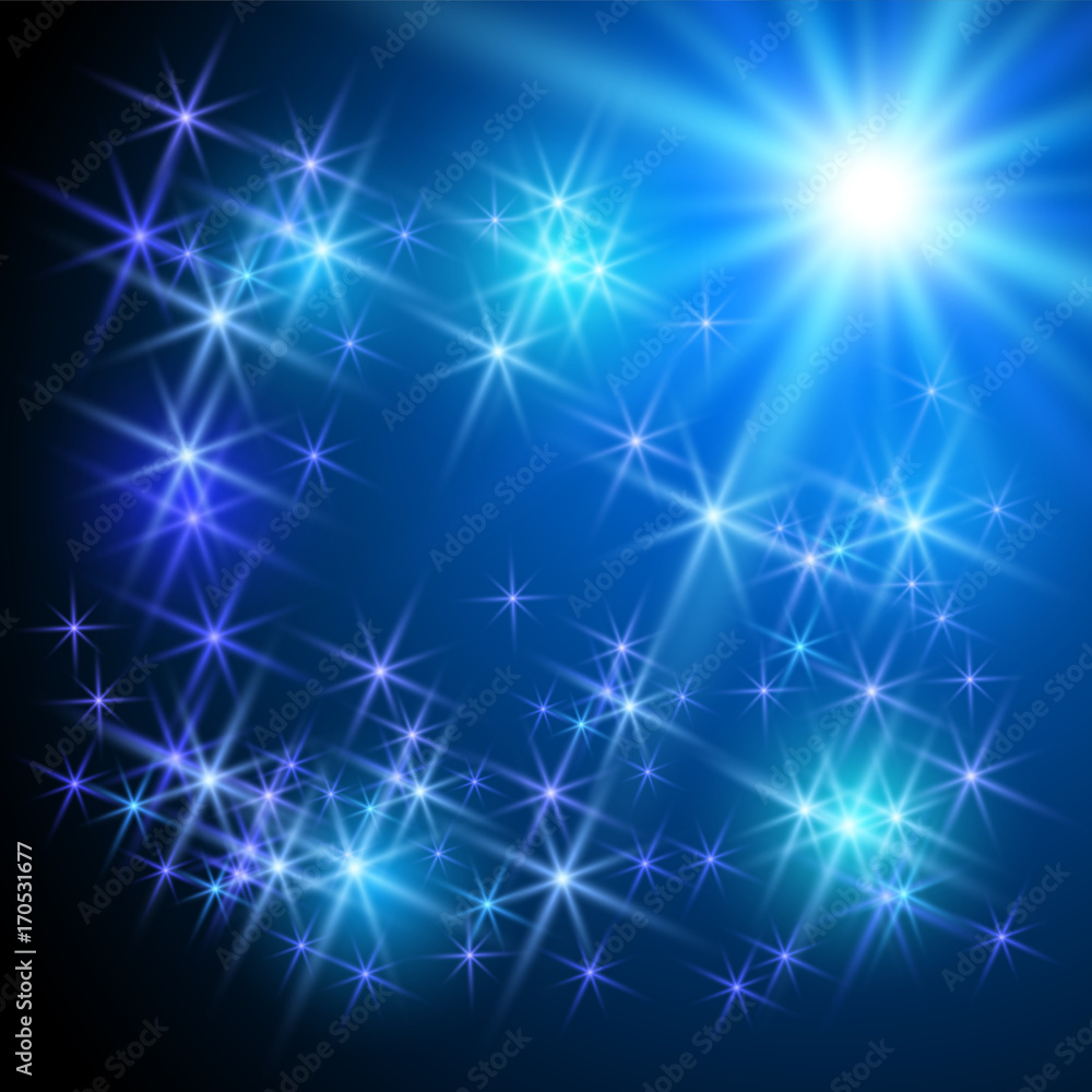 Glowing stars Glowing stars