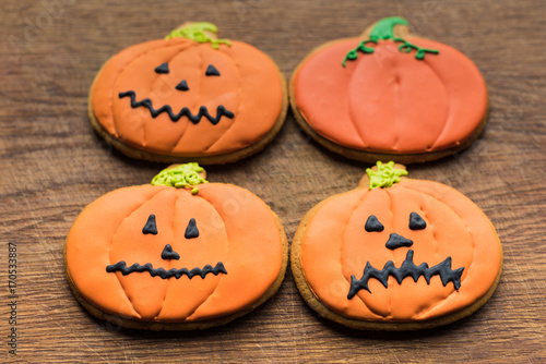 halloween pumpkin cookies