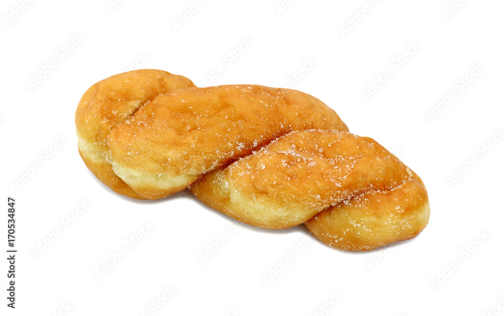 An Image of Twist Donut isolated on white background.
