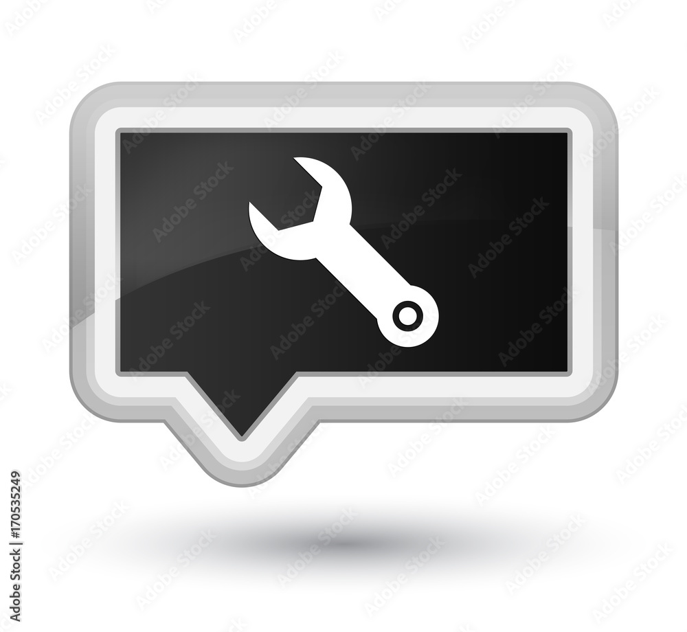 Wrench icon prime black banner button Wrench icon prime black banner button