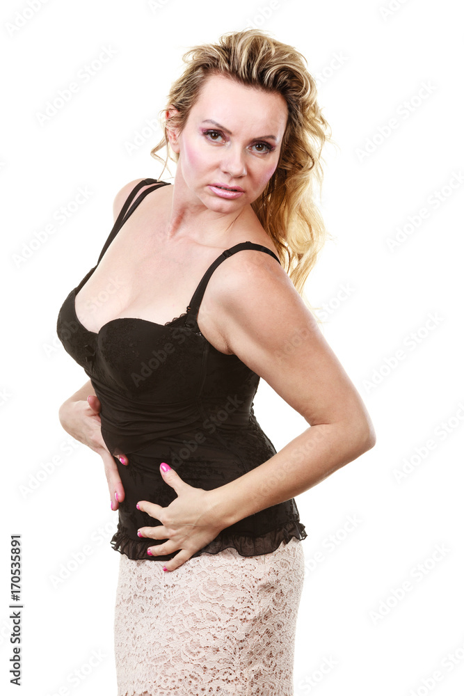 Sexy middle aged blonde woman Stock Photo | Adobe Stock