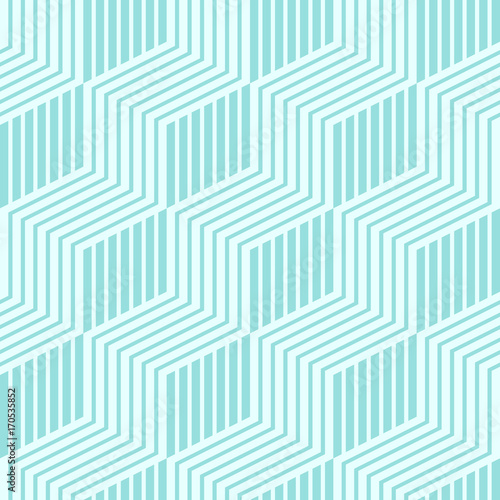 Background pattern stripe seamless vector texture green aqua pastel two tone colors. Wallpaper backdrop chevron striped abstract retro styled. Graphic design geometric shape. 