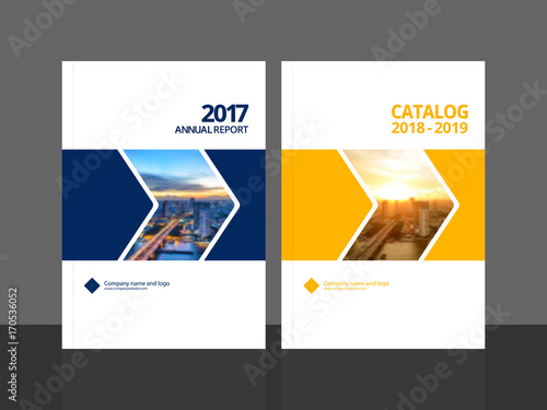 Cover design for annual report and business catalog, magazine, flyer or booklet. Brochure template layout. A4 cover vector EPS-10 sample image with Gradient Mesh.