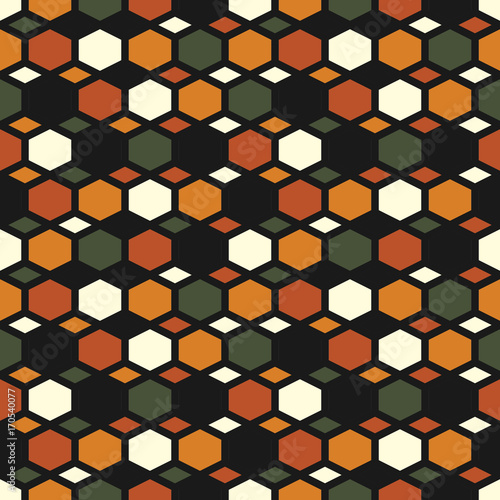 Seamless pattern with geometric designs