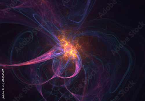Smoke flower abstract background