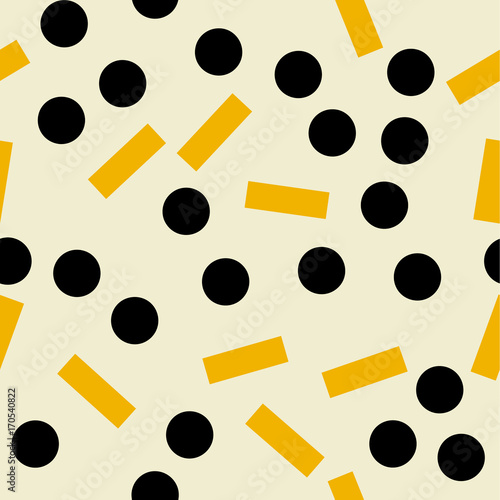 Geometric abstract background. Seamless primitive jumble minimalism pattern. Retro, vintage backdrop. 