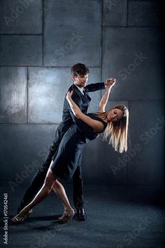 Elegant couple dancing