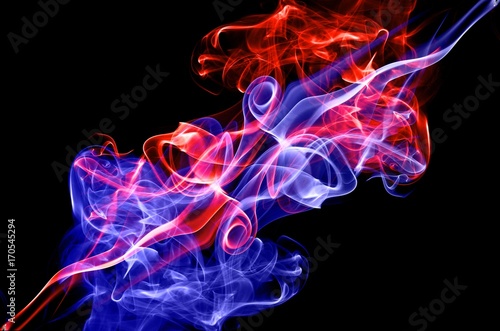 red fire and blue fire background,Red and blue fire on balck background