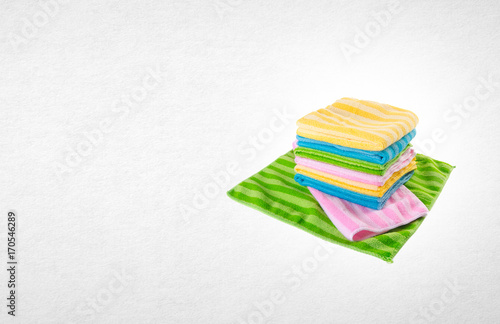 towel or kitchen towel on a background.