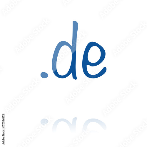farbiges Symbol - .de-Domain kreativ
