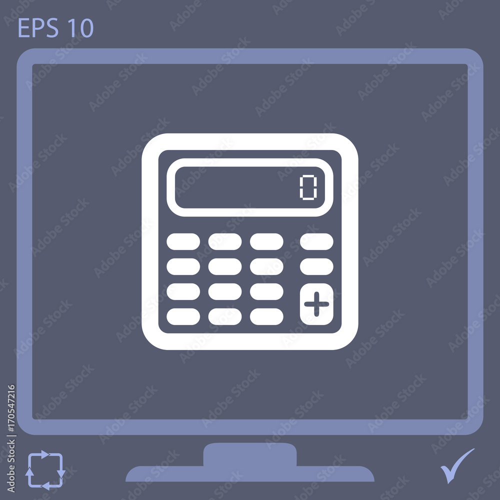 calculator vector icon calculator vector icon