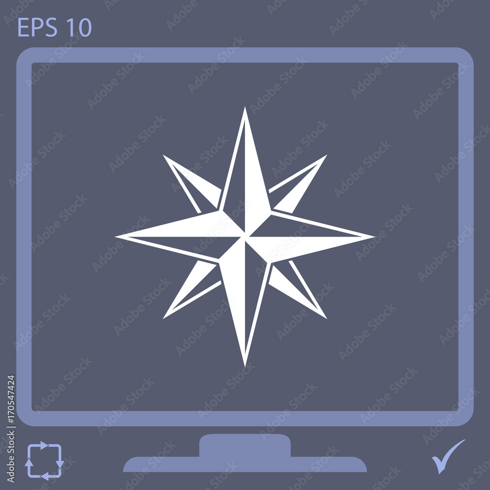 compass vector icon compass vector icon
