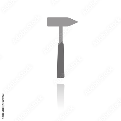 farbiges Symbol - Hammer