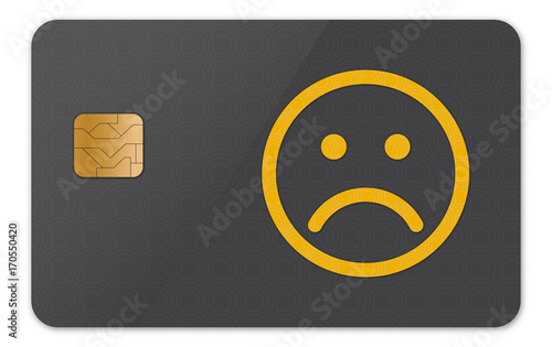 Karte - Smiley traurig